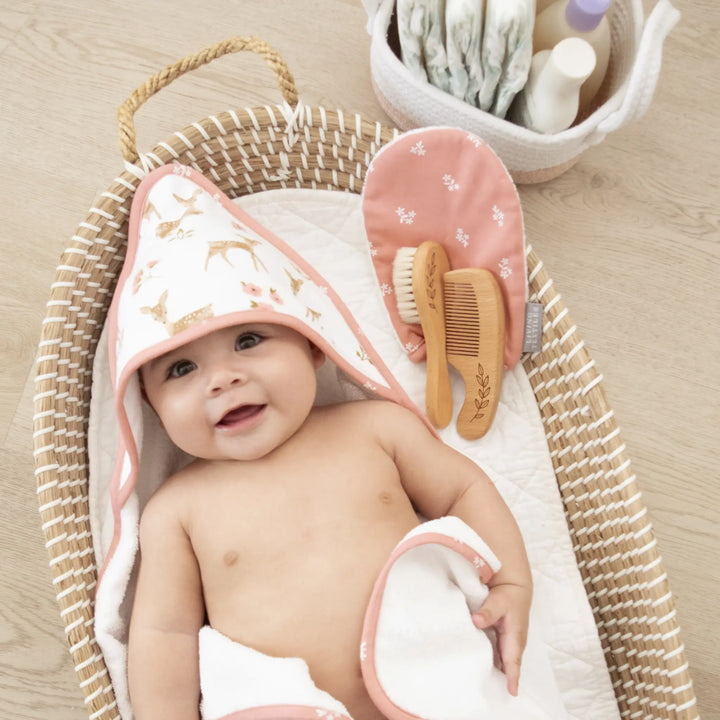 Living Textiles 4pc Baby Bath Gift Set - Sophia's Garden