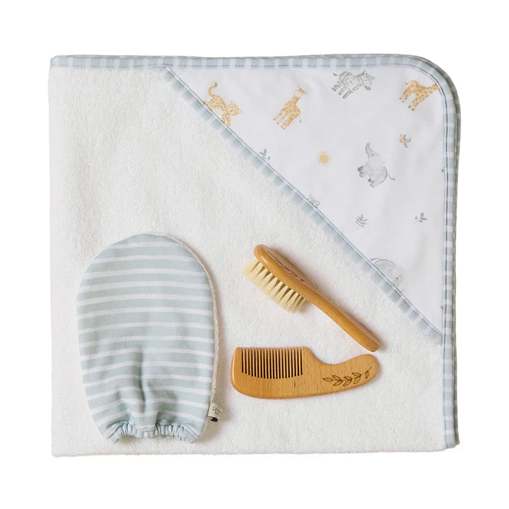 Living Textiles 4pc Baby Bath Gift Set - Roam & Roar