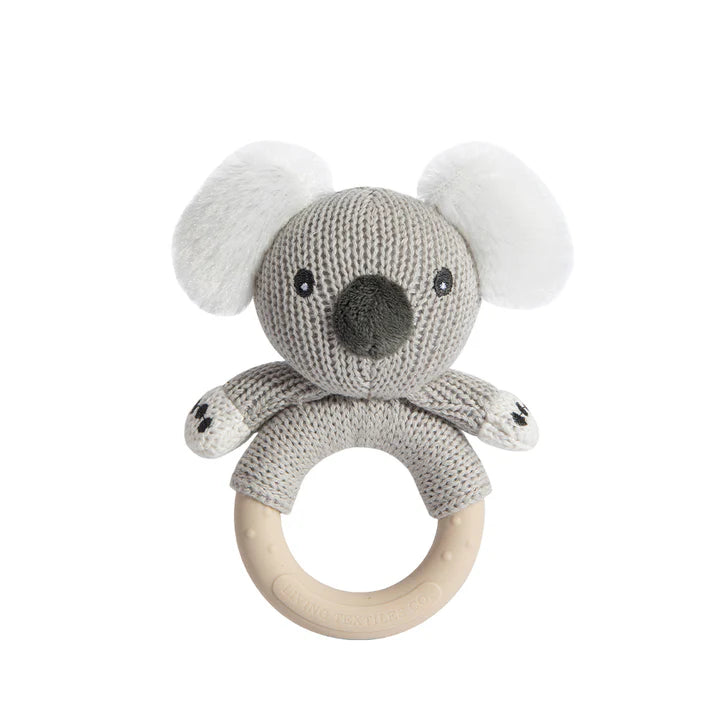 Living Textiles Ring Rattle - Koala