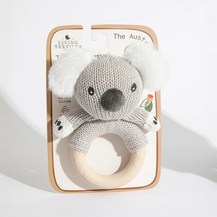 Living Textiles Ring Rattle - Koala