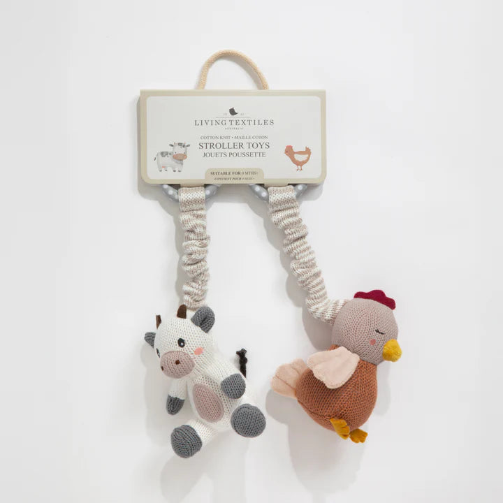 Living Textiles 2pk Stroller Toy - Tractor Ride