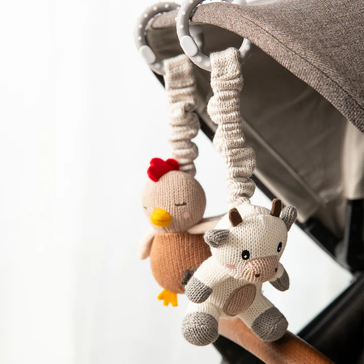 Living Textiles 2pk Stroller Toy - Tractor Ride