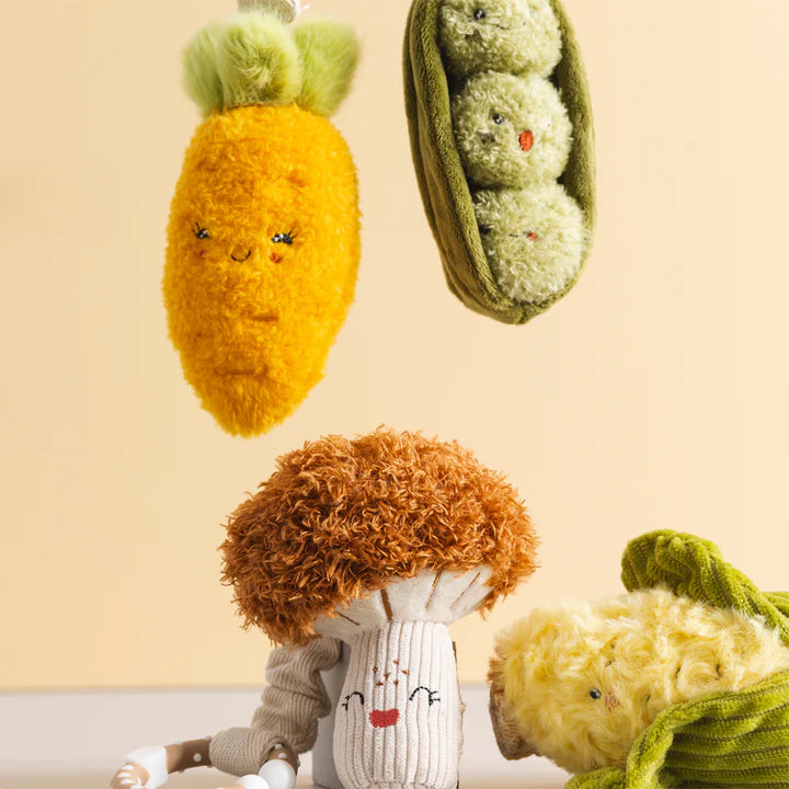 Living Textiles 2 Pack Mini Market Brunch Stroller Toys - Mushroom & Corn