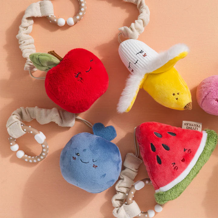 Living Textiles 2 Pack Mini Market Brunch Stroller Toys - Watermelon & Blueberry