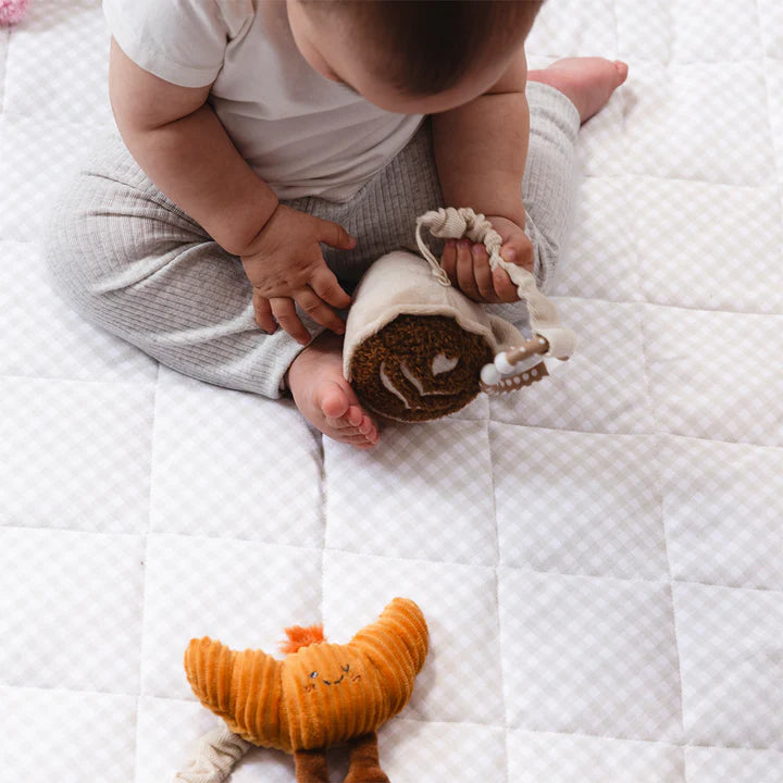 Living Textiles 2 Pack Mini Market Stroller Toys - Coffee & Croissant