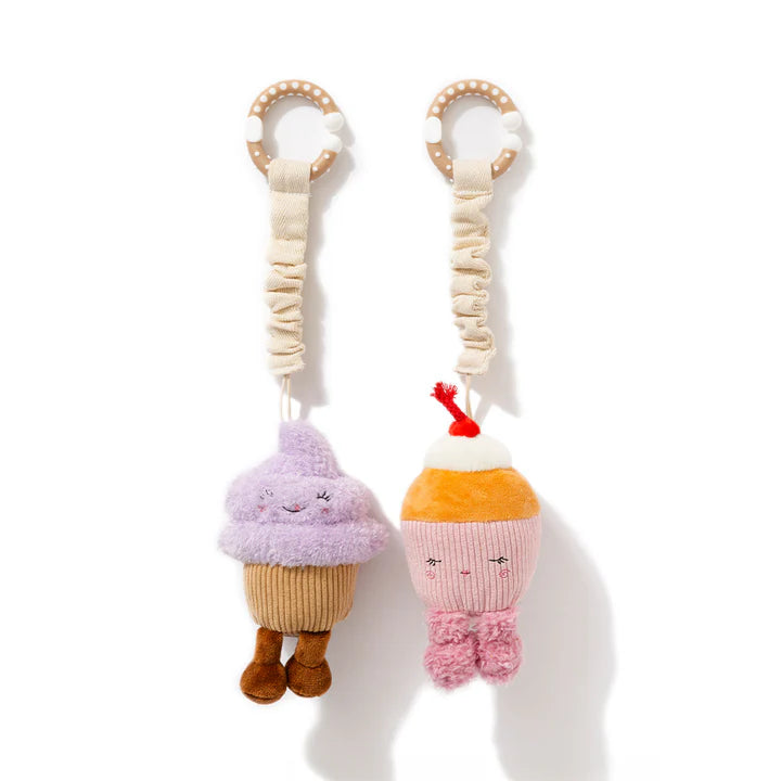 Living Textiles 2 Pack Mini Market Brunch Stroller Toys - Ice Cream & Cupcake