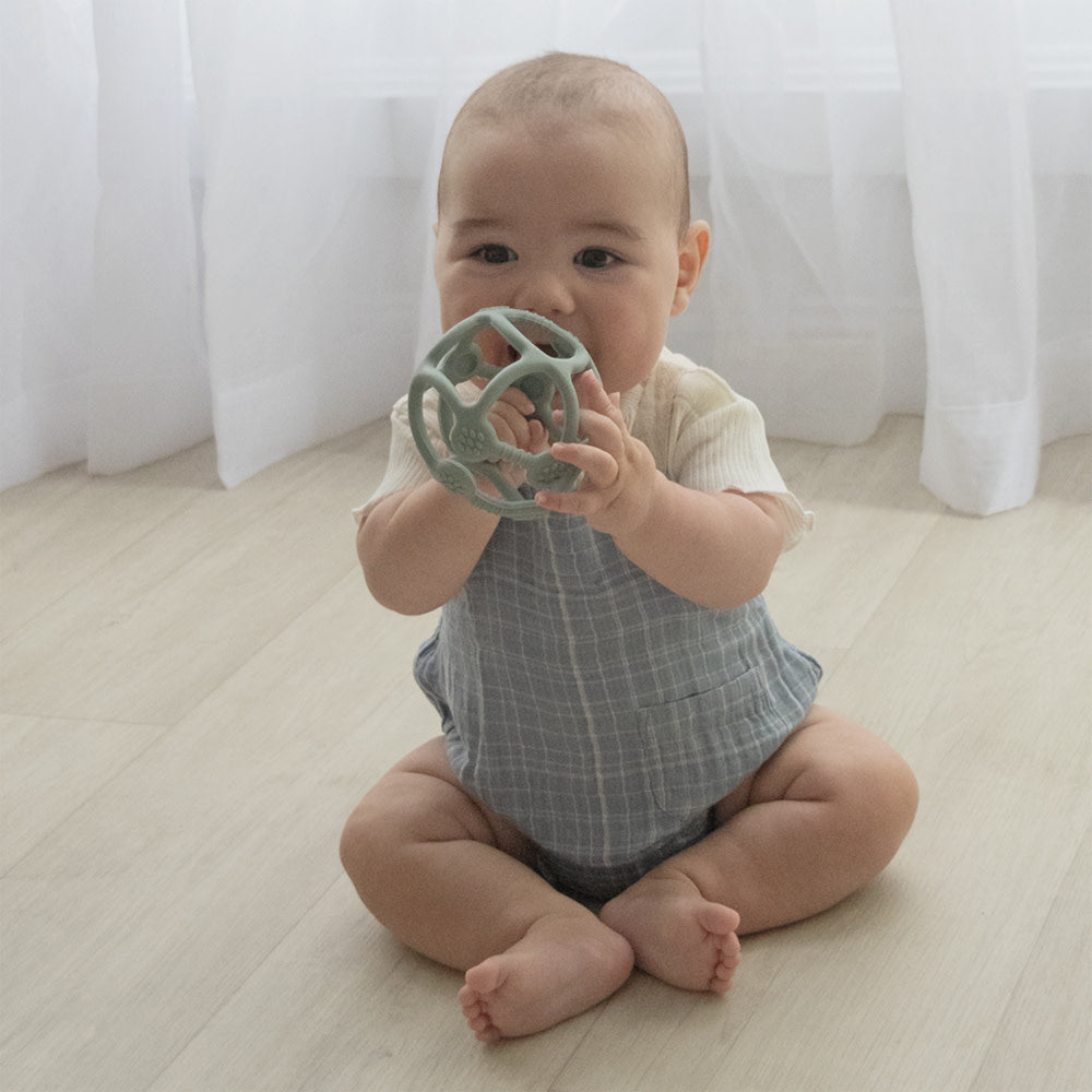 Playground Silicone Teething Ball-Sage