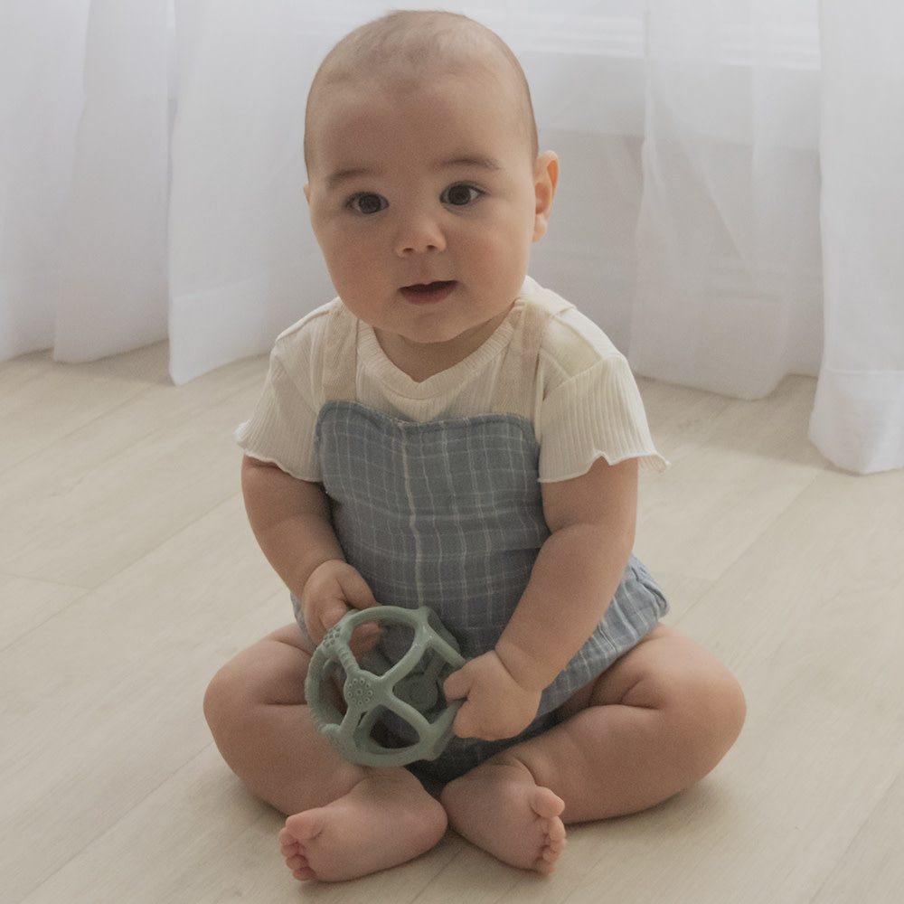 Playground Silicone Teething Ball-Sage