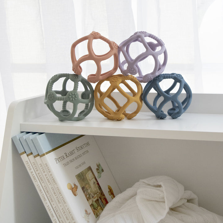 Playground Silicone Teething Ball-Sage