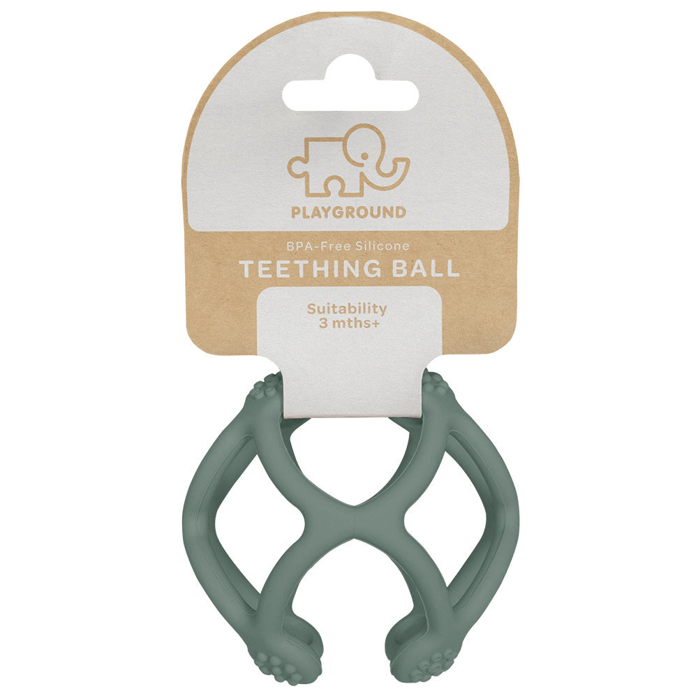 Playground Silicone Teething Ball-Sage