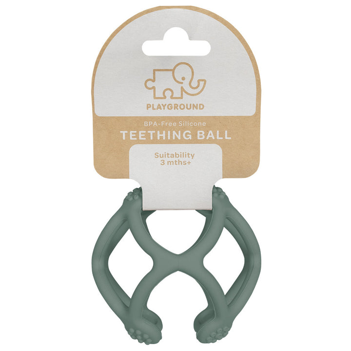 Playground Silicone Teething Ball-Sage