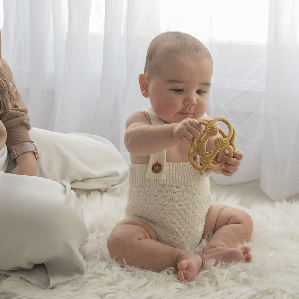 Playground Silicone Teething Ball-Sunshine