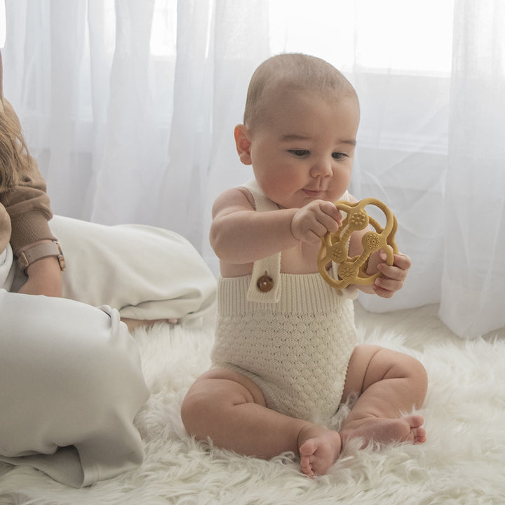 Playground Silicone Teething Ball-Sunshine
