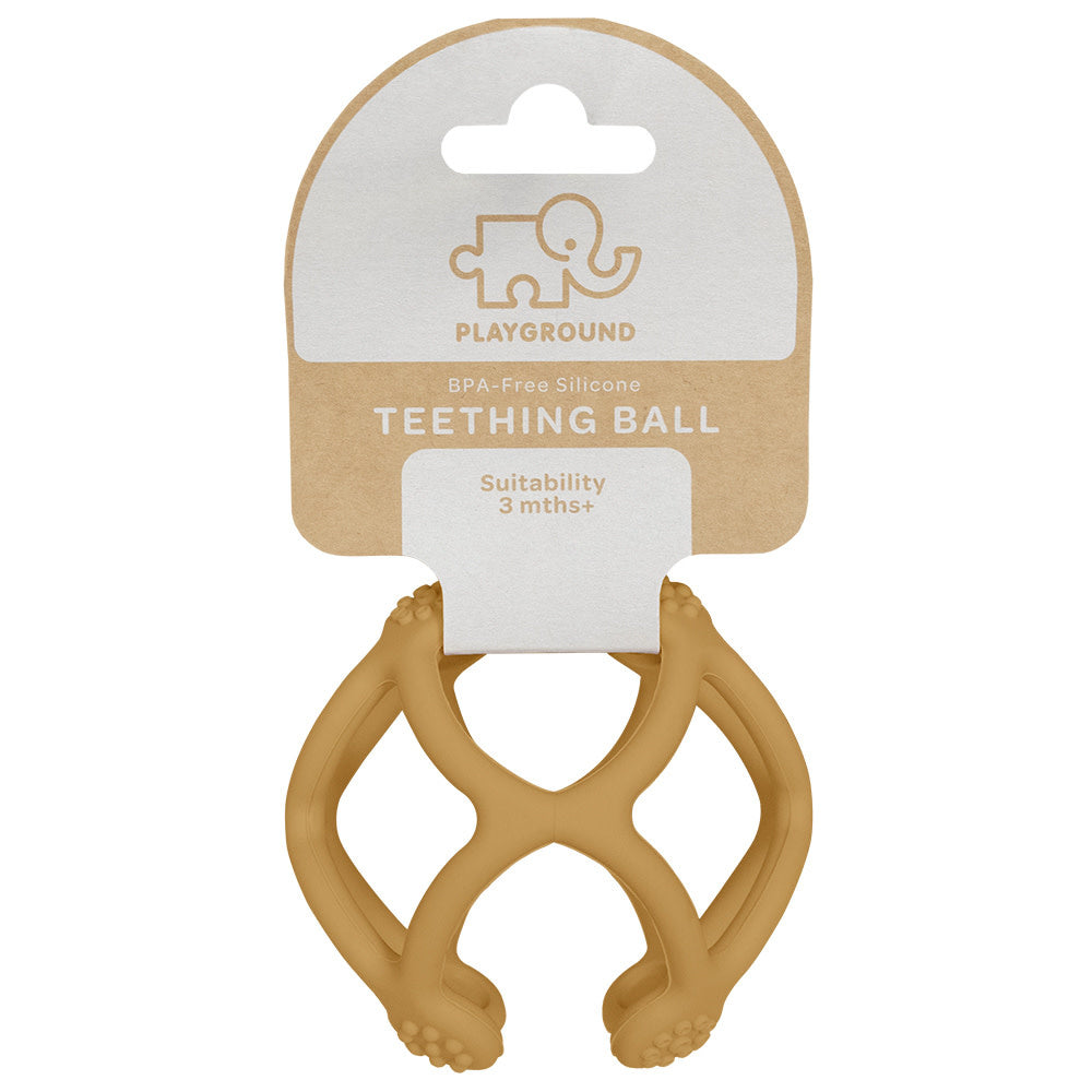 Playground Silicone Teething Ball-Sunshine