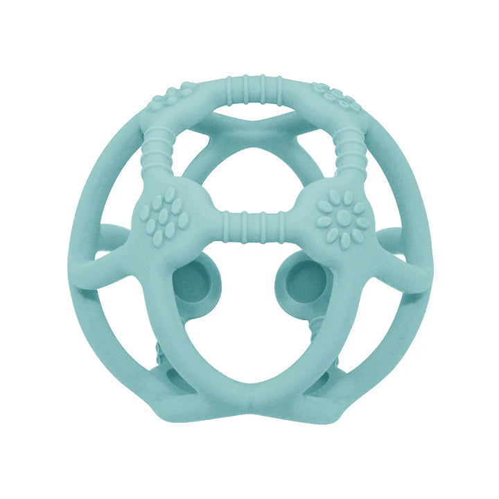 Playground Silicone Teething Ball - Light Blue