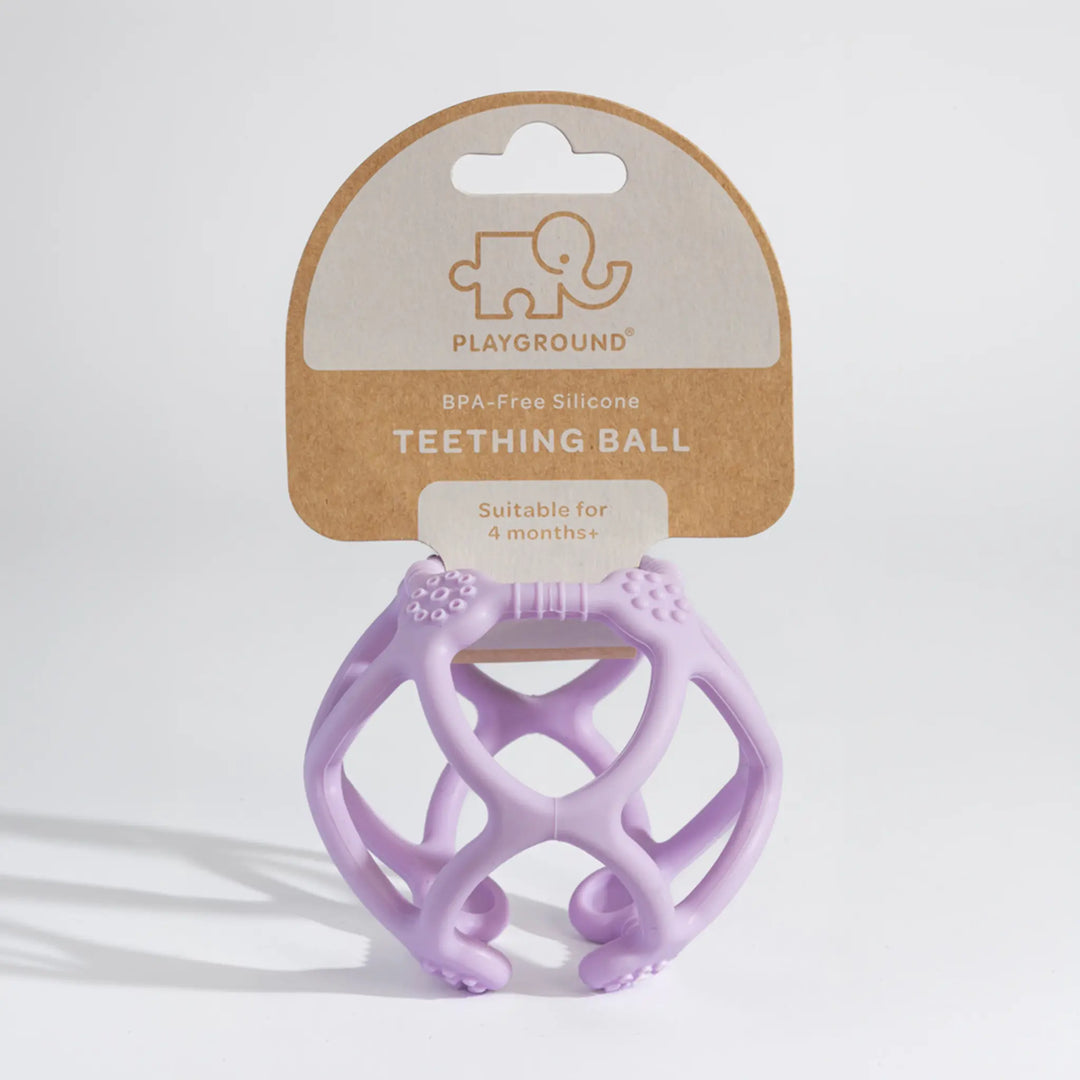 Playground Silicone Teething Ball-Light Purple