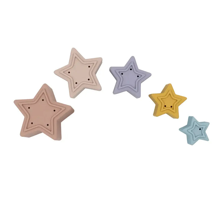 Playground Silicone Nesting Stars - Multi