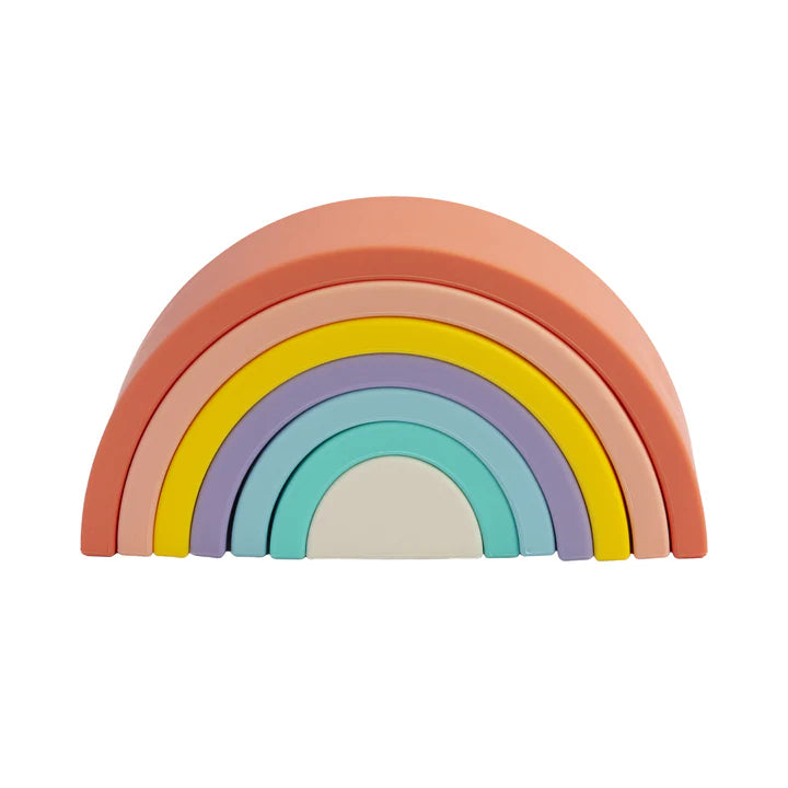 Living Textiles Silicone Rainbow Stacker - Sorbet