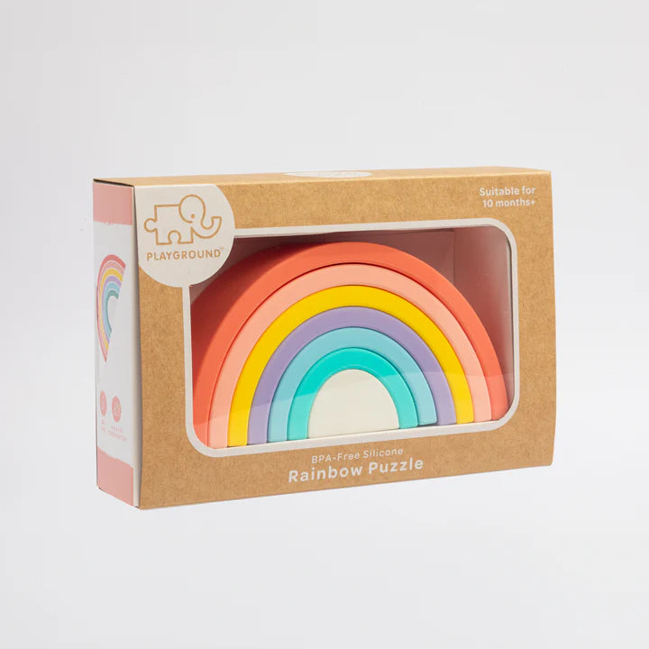 Living Textiles Silicone Rainbow Stacker - Sorbet