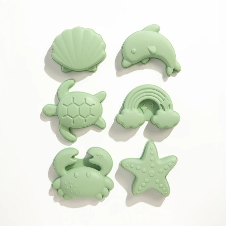 Playground 8pc Silicone Bucket Set - Light Sage