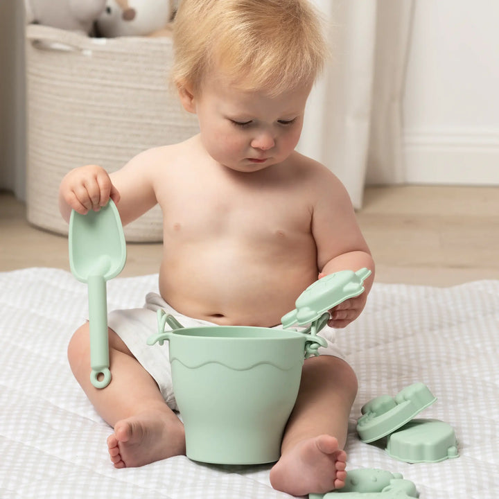 Playground 8pc Silicone Bucket Set - Light Sage