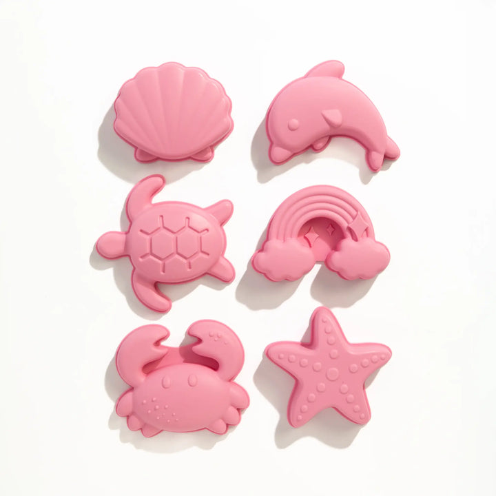 Playground 8pc Silicone Bucket Set - Light Pink