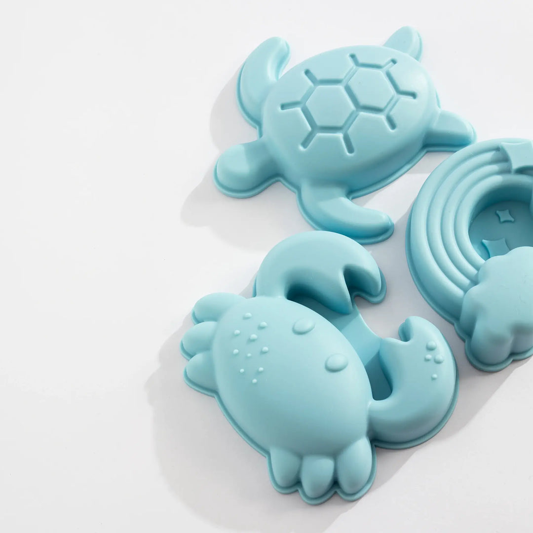 Playground 8pc Silicone Bucket Set - Light Blue