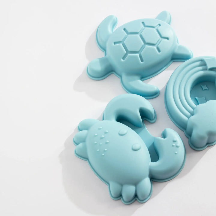 Playground 8pc Silicone Bucket Set - Light Blue