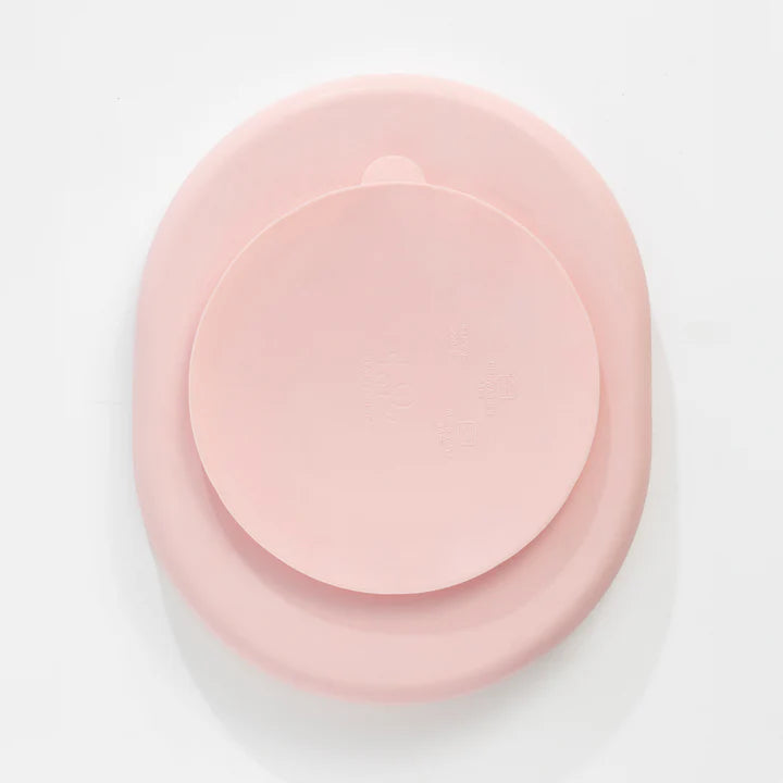 Playground by Living Textiles Silicone Feeding Set- Light Pink