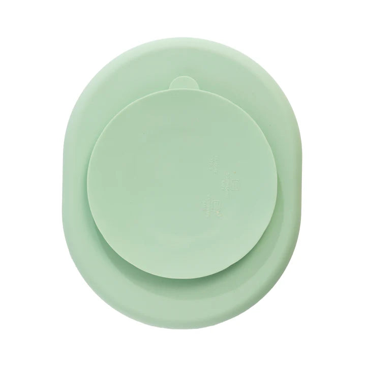Playground by Living Textiles Silicone Feeding Set- Light Sage