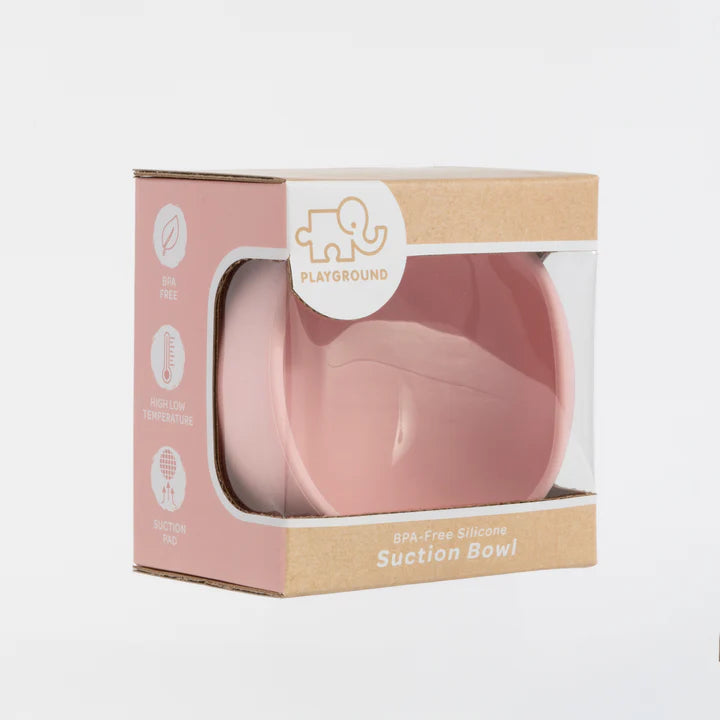 Playground by Living Textiles Silicone Bowl- Light Pink