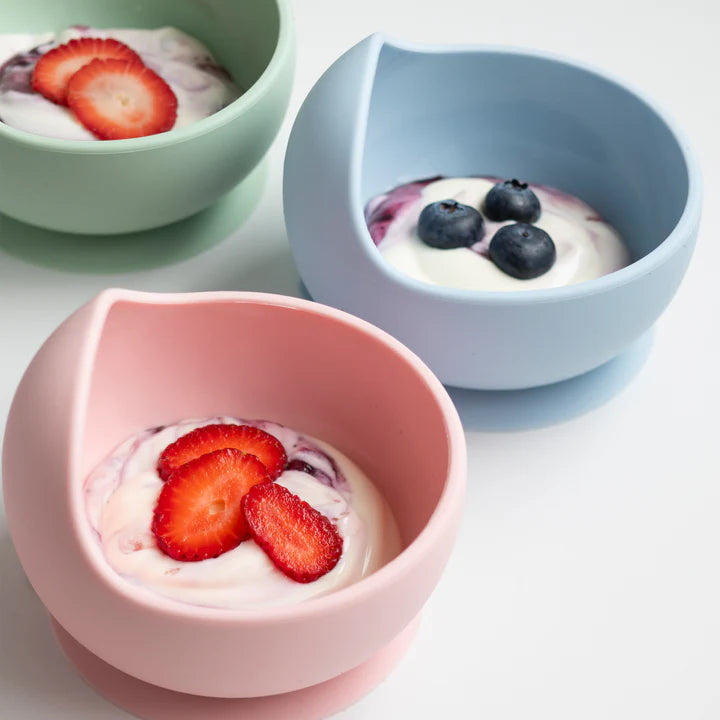 Playground by Living Textiles Silicone Bowl- Light Pink