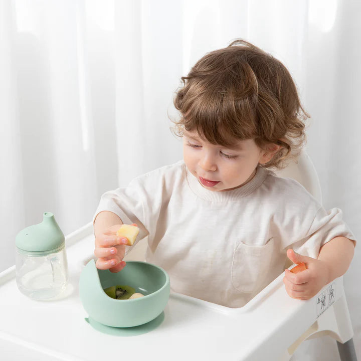 Playground by Living Textiles Silicone Bowl- Light Sage