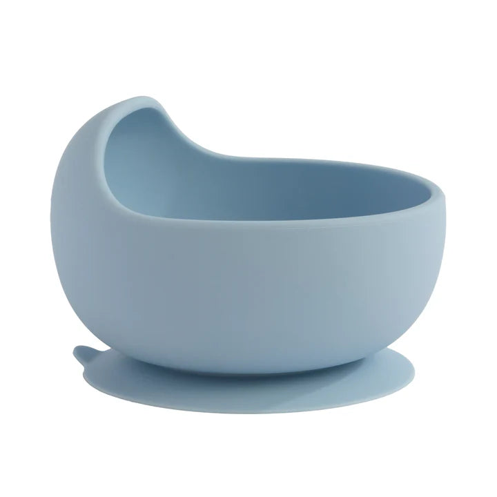 Playground by Living Textiles Silicone Bowl- Dusty Blue