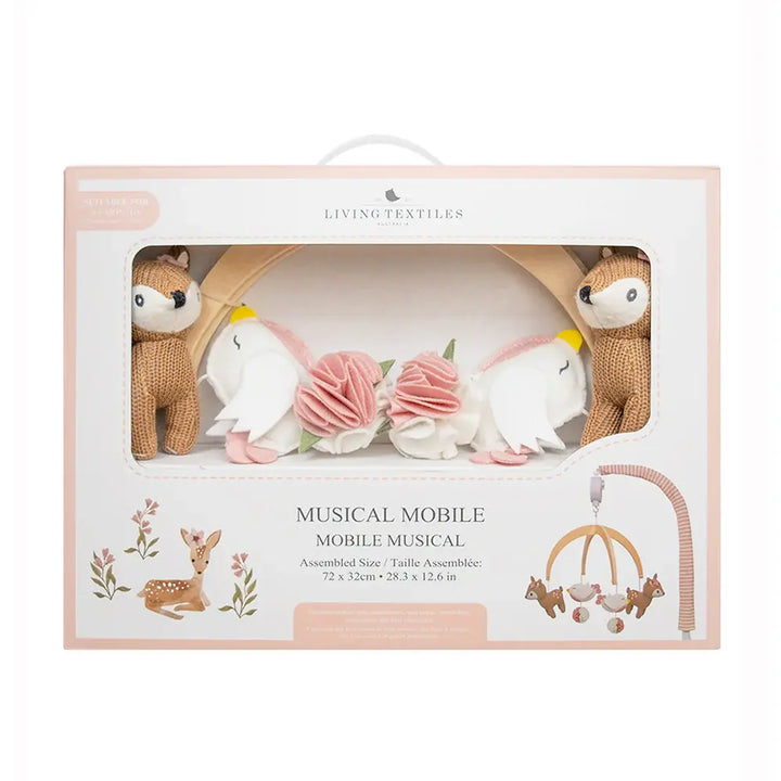 Living Textiles Musical Mobile Set - Sophia's Garden