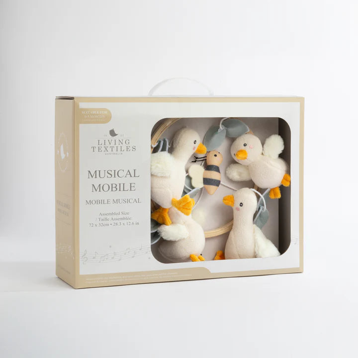 Living Textiles Musical Mobile Set - Goosey Goosey