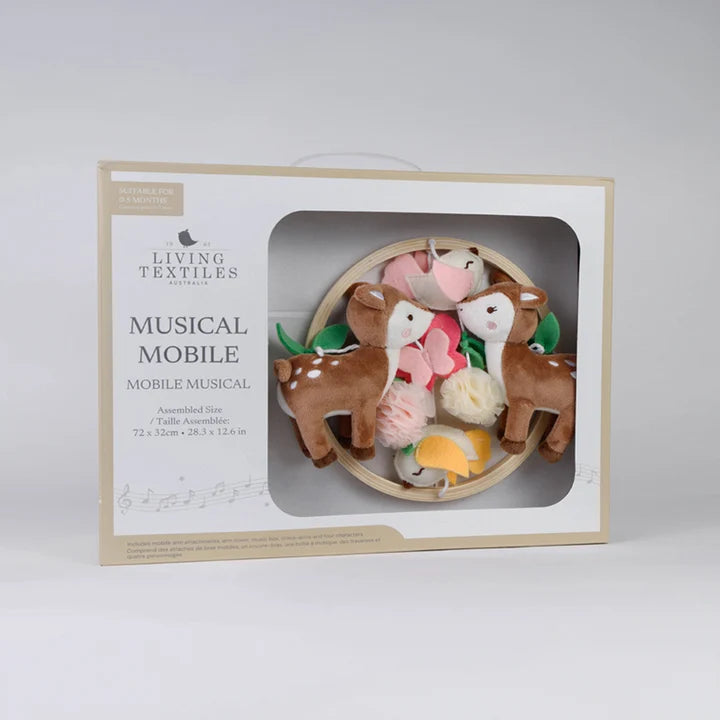 Living Textiles Musical Mobile - Fawn Fables