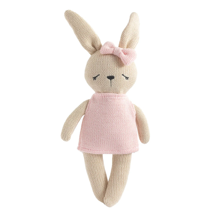 Living Textiles Knitted Animal Toy- Bella the Bunny