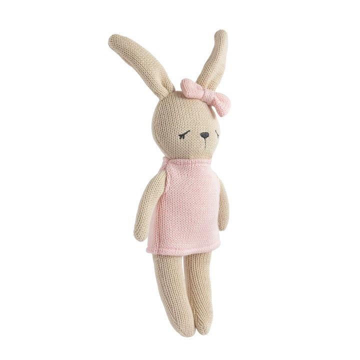 Living Textiles Knitted Animal Toy- Bella the Bunny