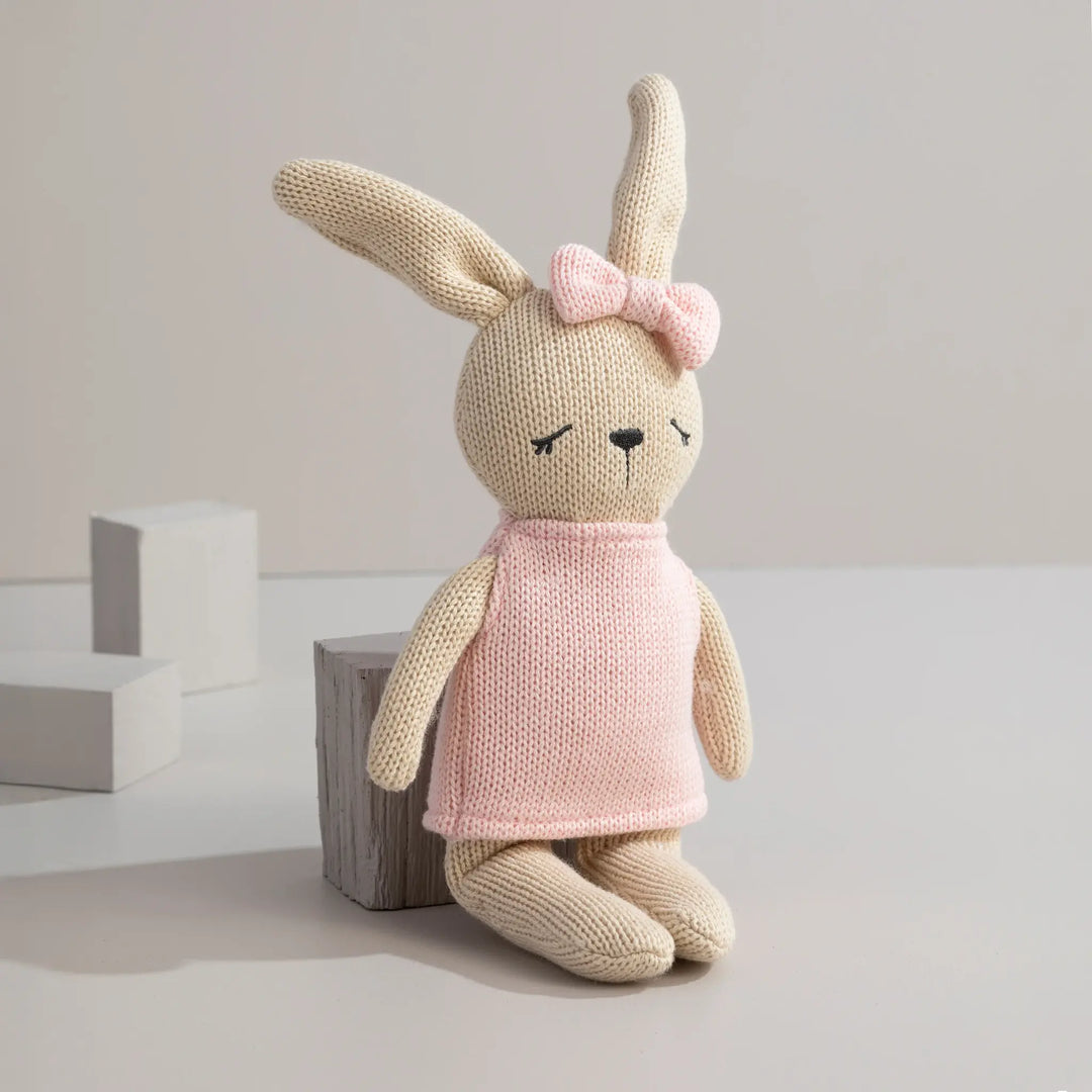 Living Textiles Knitted Animal Toy- Bella the Bunny