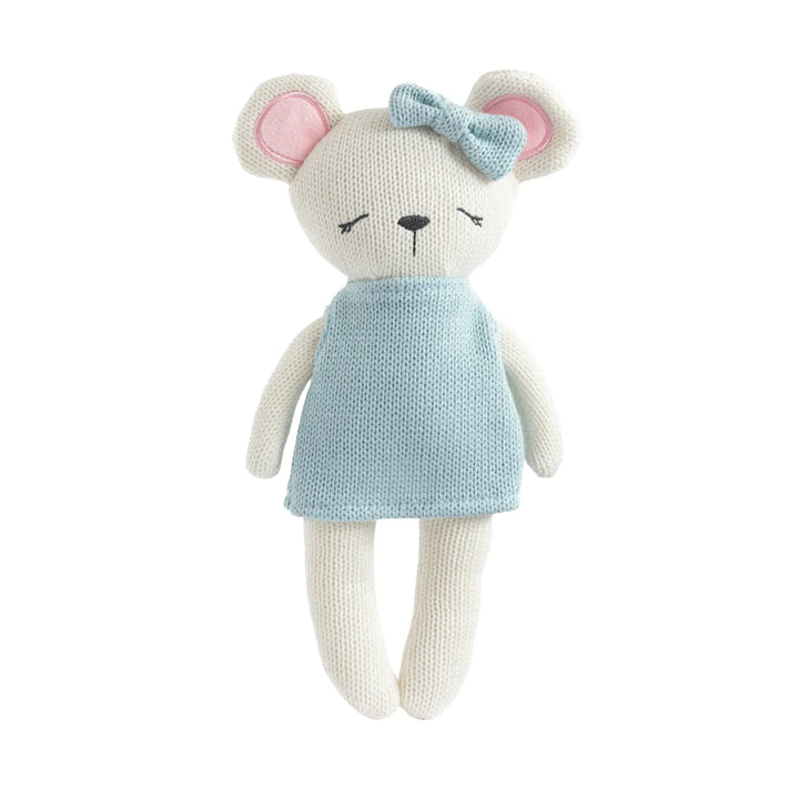 Living Textiles Knitted Animal Toy- Molly the Mouse