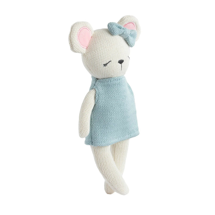 Living Textiles Knitted Animal Toy- Molly the Mouse