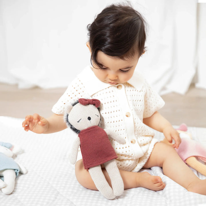 Living Textiles Knitted Animal Toy- Helen the Hedgehog