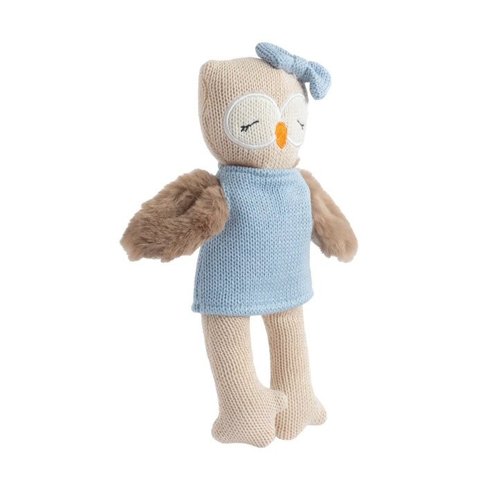 Living Textiles Knitted Animal Toy- Ollie the Owl