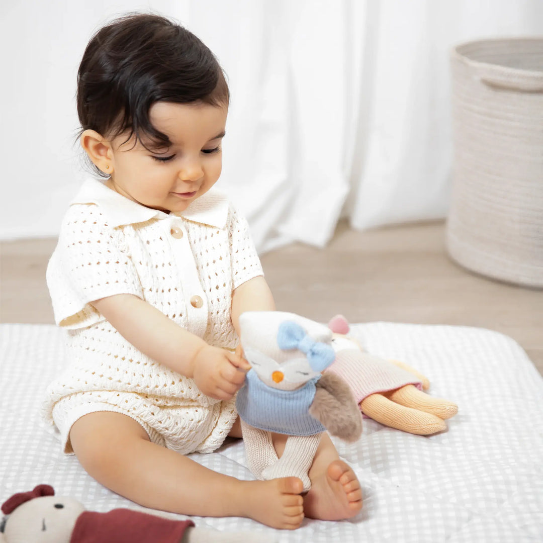 Living Textiles Knitted Animal Toy- Ollie the Owl