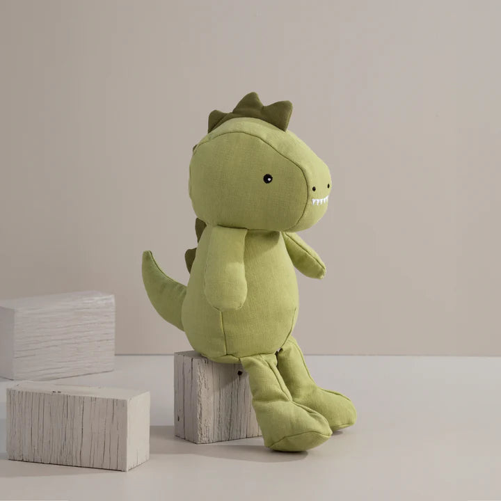 Living Textiles Large Linen Animal - Dennis the Dinosaur