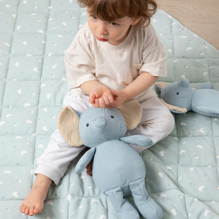 Living Textiles Large Linen Animal - Eddie the Elephant