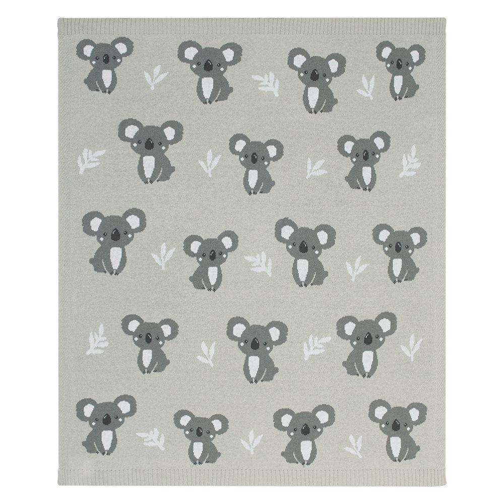 Australiana Baby Blanket - Koala/Grey