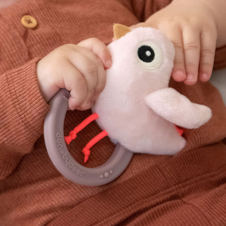 Done by deer Sensory Rattle with teether Birdee Powder