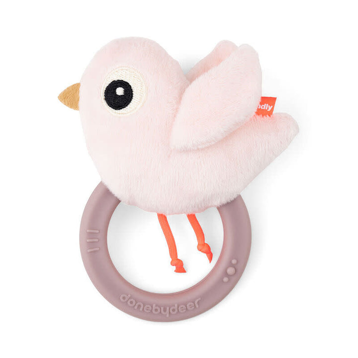 Done by deer Sensory Rattle with teether Birdee Powder